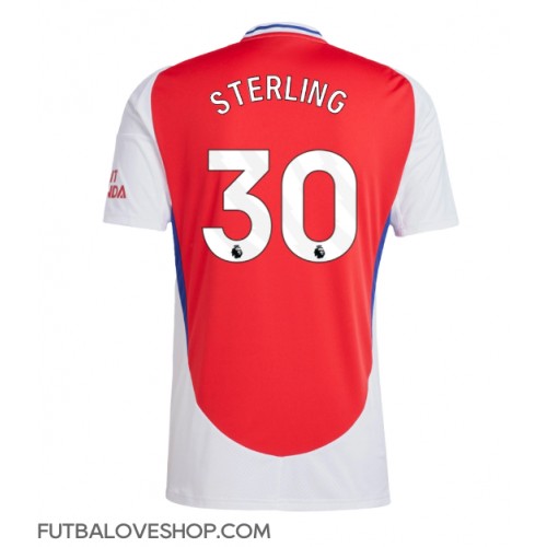 Dres Arsenal Raheem Sterling #30 Domáci 2024-25 Krátky Rukáv